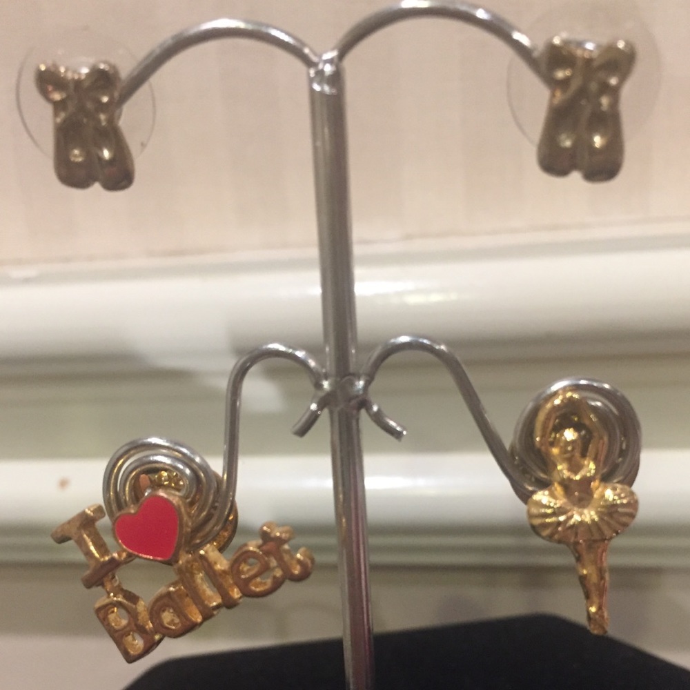 🛍3 for $30🛍Bundled Girls dance earrings, 1 dance pin